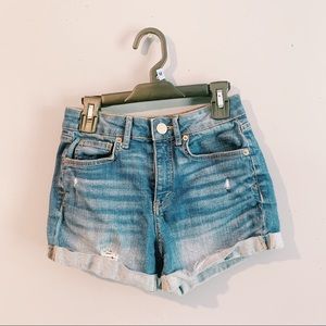 High rised jean shorts